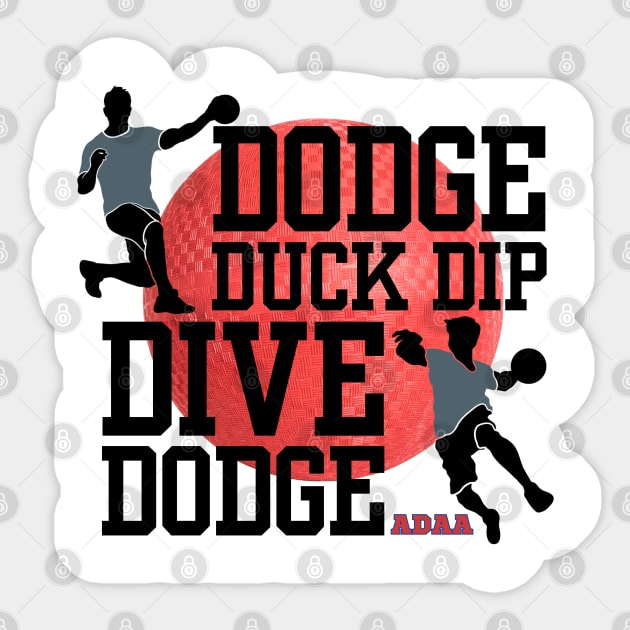 Dodge Ball 5 D's of dodge ball Sticker by Teessential